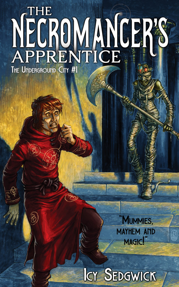 Mummies, magic, and mayhew ensure in The Necromancer's Apprentice, a dark fantasy novella described as JK Rowling meets Tim Burton!