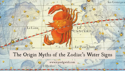 The signs of the Zodiac have their own origin myths. Let's look at the legends behind the water signs: Cancer, Scorpio, and Pisces!