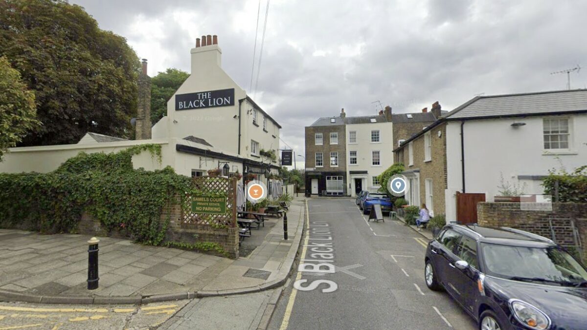 The Black Lion pub in Hammersmith.