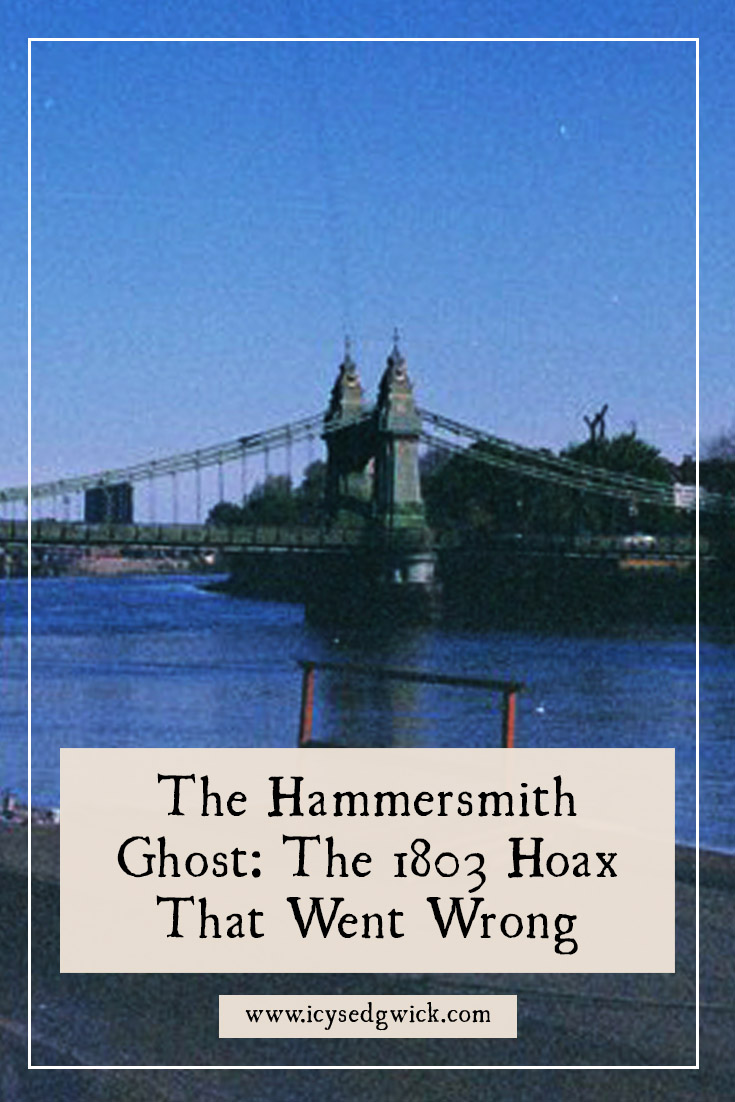 The Hammersmith Ghost is a tale of hoaxes and hysteria in December 1803, that ended in tragedy the following month. Learn more here!